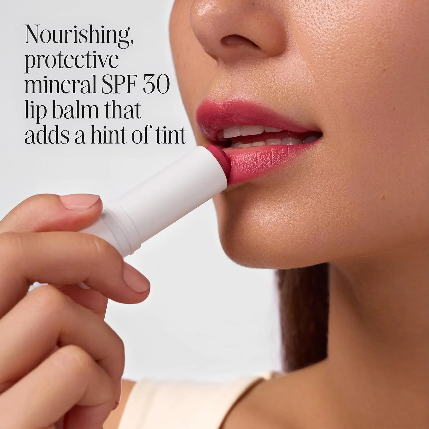 COOLA Organic Tinted Lip Balm & Mineral Sunscreen with SPF 30, Dermatologist Tested Lip Care for Daily Protection, Vegan, 0.15 Oz