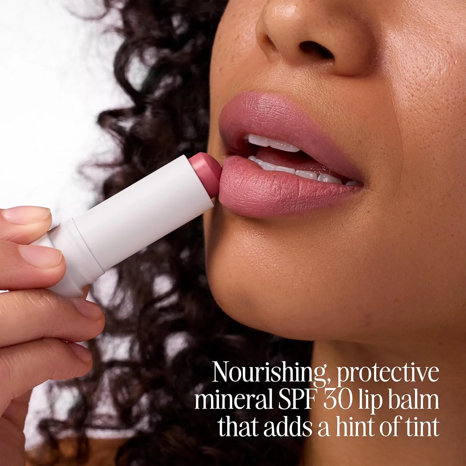 COOLA Organic Tinted Lip Balm & Mineral Sunscreen with SPF 30, Dermatologist Tested Lip Care for Daily Protection, Vegan, 0.15 Oz