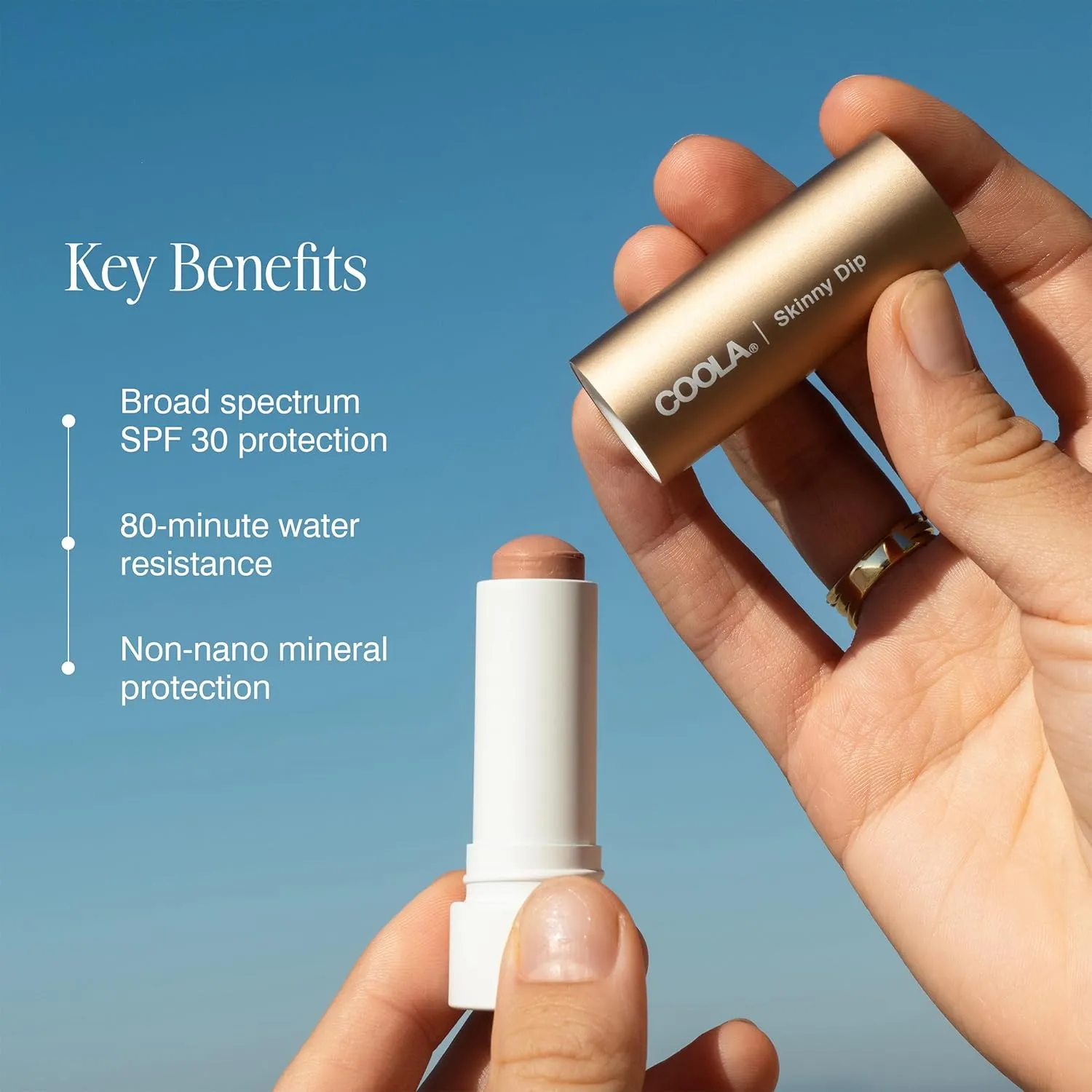 COOLA Organic Tinted Lip Balm & Mineral Sunscreen with SPF 30, Dermatologist Tested Lip Care for Daily Protection, Vegan, 0.15 Oz