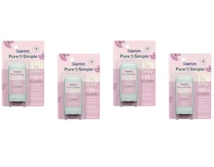 Coppertone Baby Sunscreen SPF 50, Travel Size, 0.49 oz (Pack of 4)