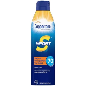 Coppertone Sport, SPF 70, Continous Spray, 5.5 oz Can