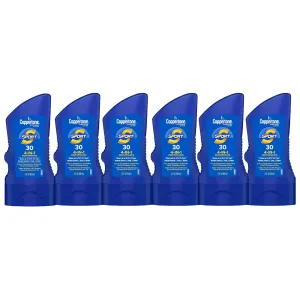 Coppertone Sport Sunscreen Lotion, Broad Spectrum SPF 30 Sunscreen Multi Pack, 3 Fl Oz, Pack of 6