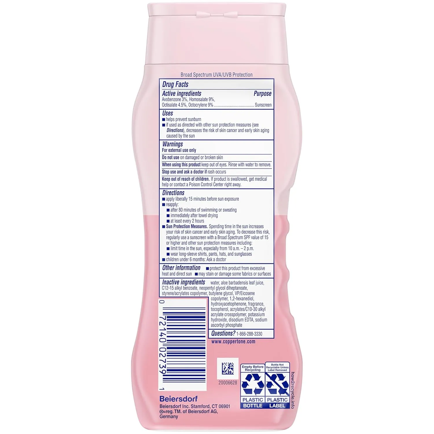 Coppertone Water Babies Sunscreen Lotion SPF 50, Pediatrician Recommended Water Resistant, 8 Fl Oz Bottle (Pack of 12)
