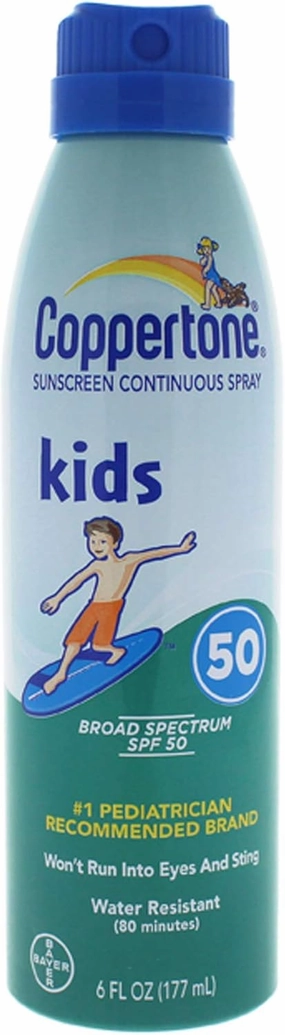 Coppertone Kids Sunscreen Continuous Spray SPF 50, 6 oz