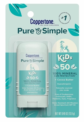 Coppertone Spf#50 Kids Sunscreen Stick 0.46 Ounce (13ml) (Pack of 6)