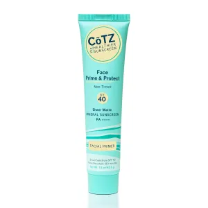 COTZ Face Prime & Protect Non-Tinted Mineral Sunscreen and Facial Primer Broad Spectrum SPF 40; PA     1.5 oz / 42.5 g.