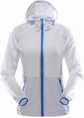 Couples Solid Breathable Anti-UV Quick Dry Coat Outdoor Climbing Skin Coat Hooded Suit