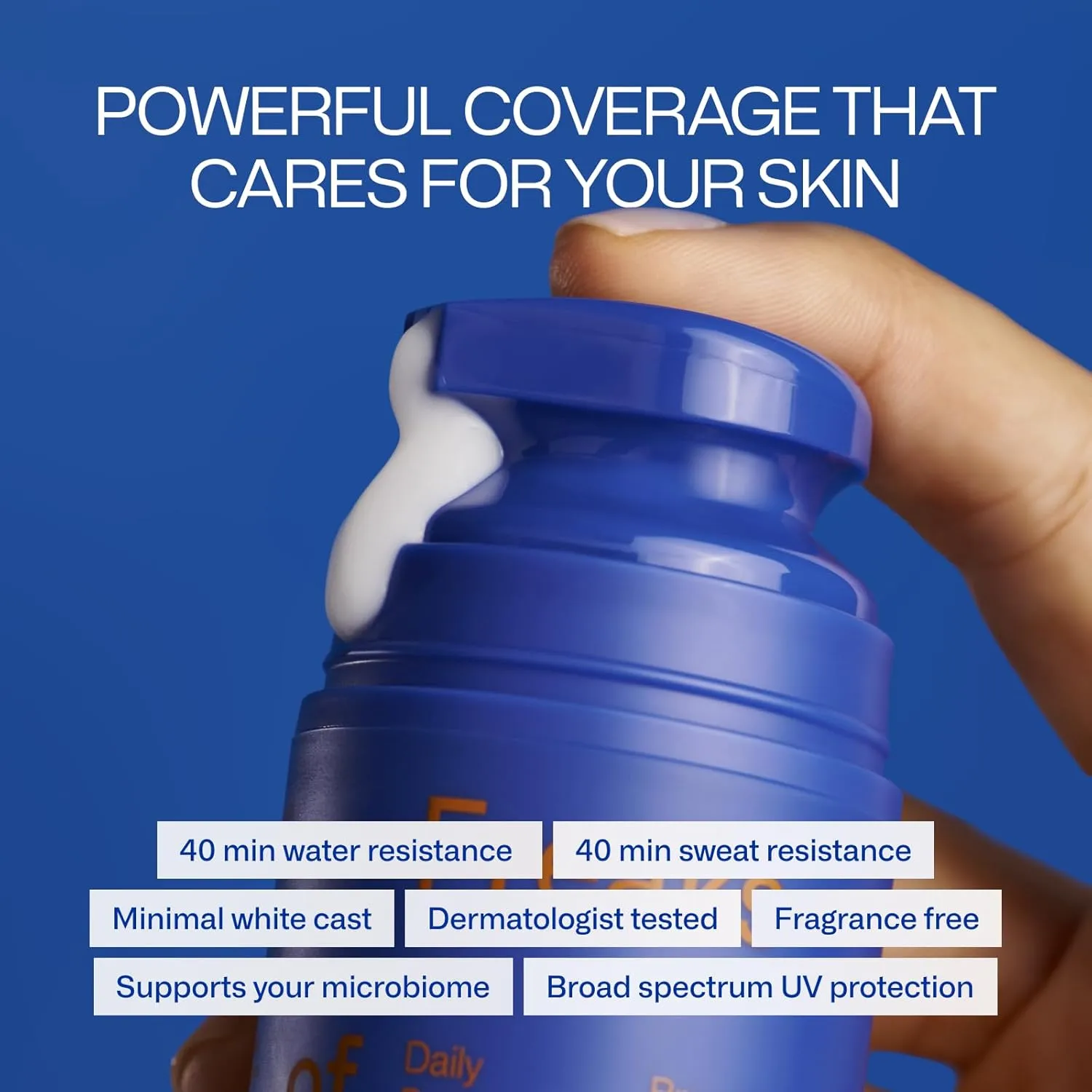 Daily Defender SPF 30 | 100% Mineral Sunscreen | Lightweight, Fast-Absorbing, 40-Min Water-Resistant | Plant-Based, Eco-Friendly, Reef-Safe, Cruelty-Free | All Skin Types | 1.7 oz