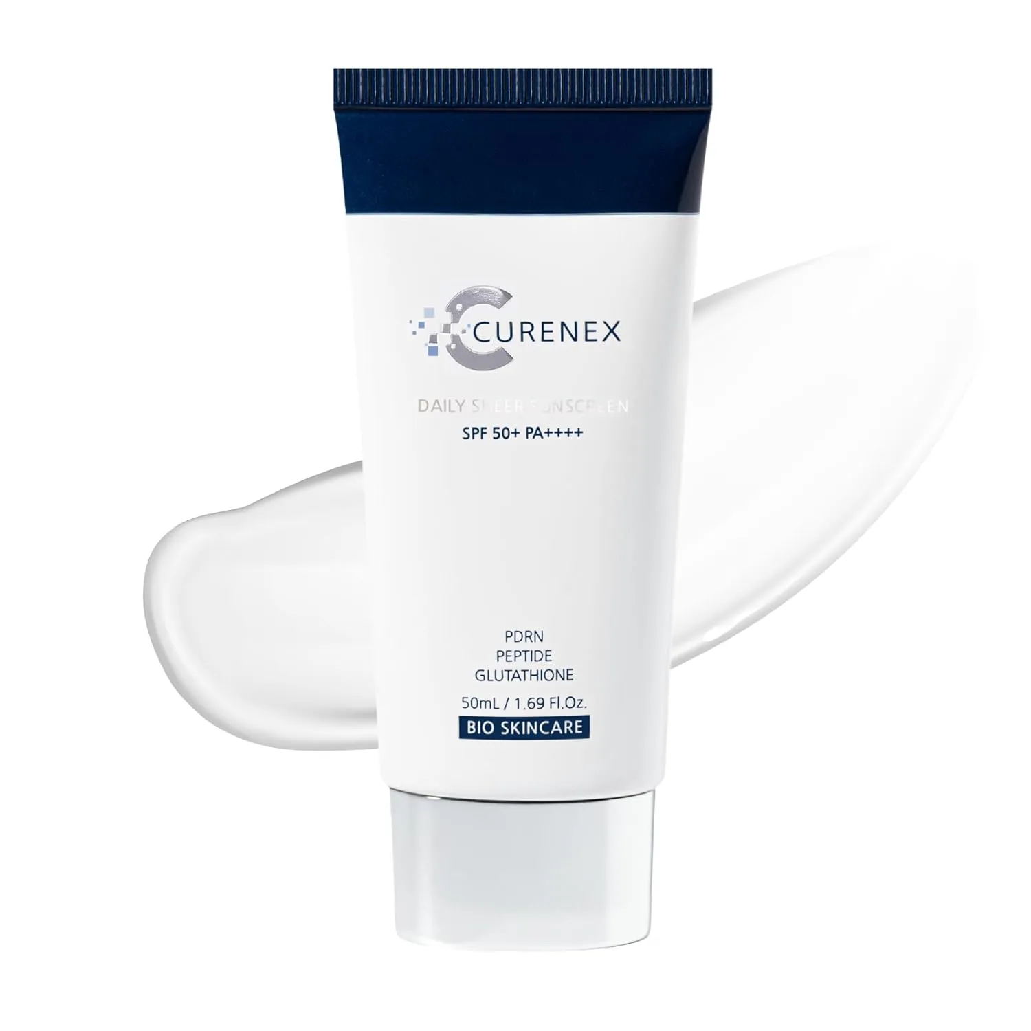 Daily Sheer Sunscreen SPF50  PA     provides comprehensive protection against UVA UVB rays while revitalizing skin with PDRN and multi-peptide complex. (1.69 fl.oz.)