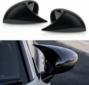 Door Side Mirror Cover for Honda Civic Accessories 2022 2023 2024 Aggressive Look Sport Door Side Mirror Cover（ Glossy Black）