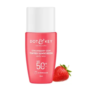 Dot - Key Strawberry Dew Tinted Sunscreen SPF 50  Pa     - 01 Porcelain | Protection Against UA/UB | For All Skin Types | 50ml