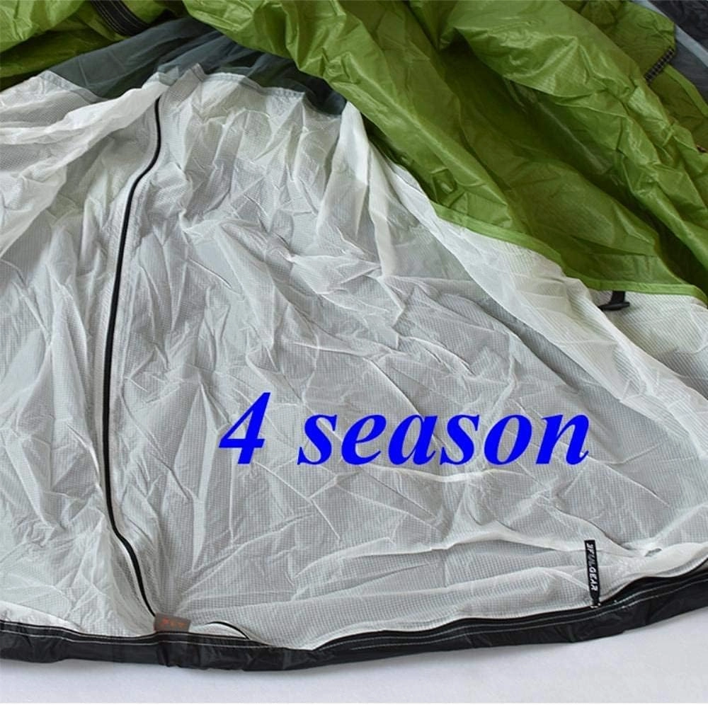Double-Layer Camping Tent, Double-Door Rainproof Tent, Multifunctional Ventilated Camping Tent, 3 Seconds to Quickly Unfold, for 3-4 People Camping
