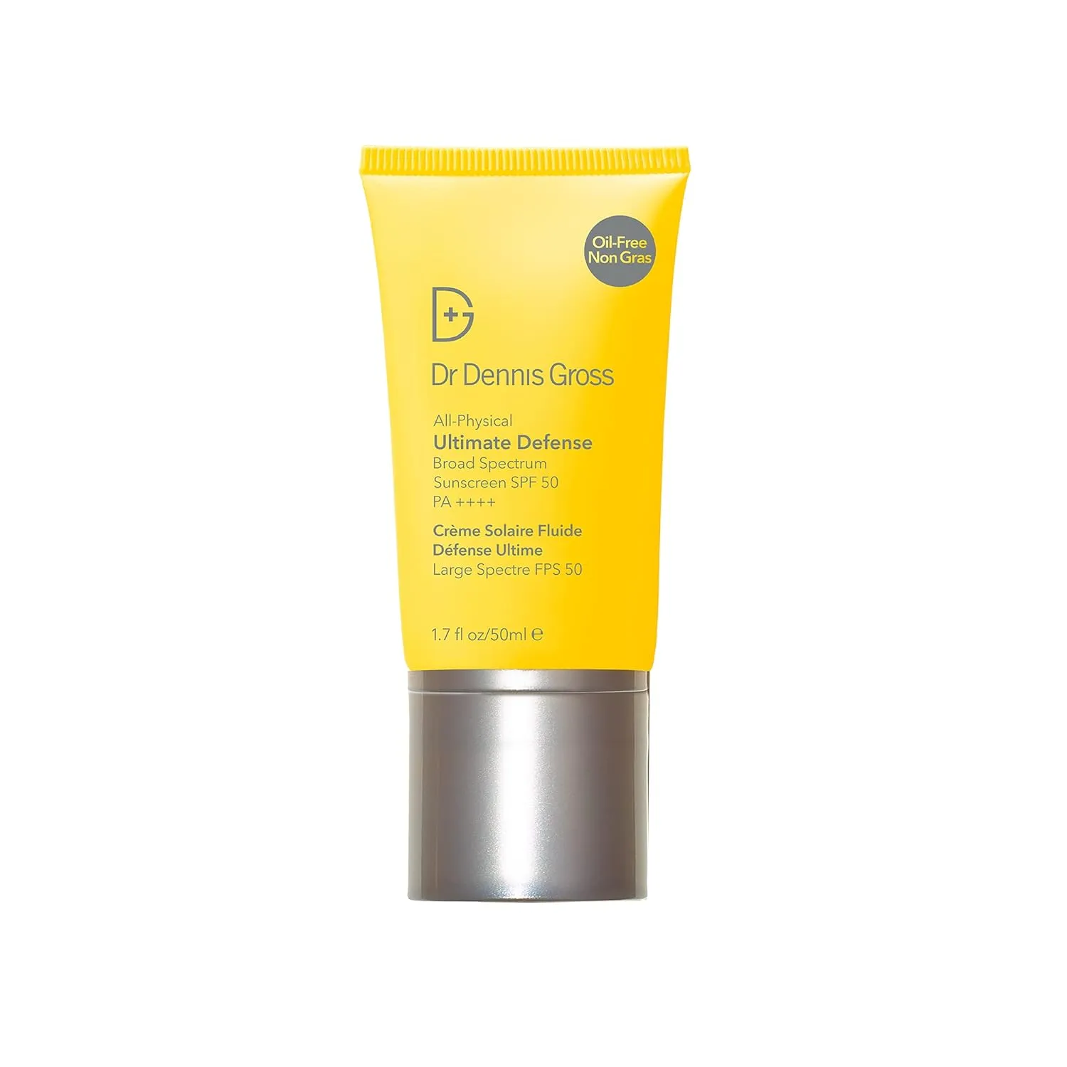 Dr Dennis Gross All-Physical Ultimate Defense Sunscreen Broad Spectrum SPF 50: 100% Mineral Sunscreen, Water & Sweat Resistant, Oil-Free, 1.7 fl oz