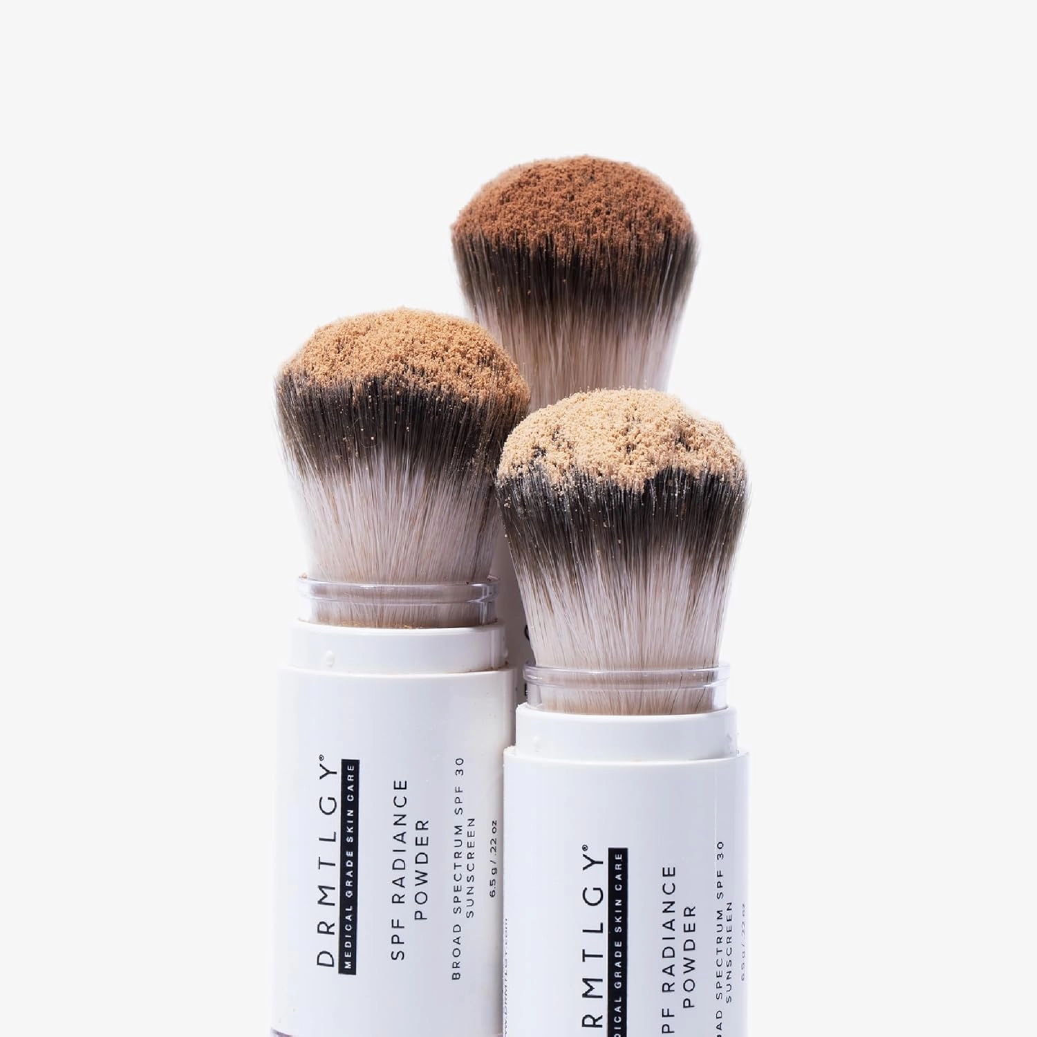 DRMTLGY SPF Radiance Powder Deep – Mineral Sunscreen Powder SPF 30, Oil-Absorbing, Sheer Tinted Setting Powder, Broad-Spectrum UV Protection, Vegan, Non-Nano, 6.5g