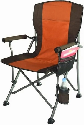 Easy to Assemble Folding Chair with Cup Holder Outdoor Portable Lawn Adults Chairs Mesh Side Pockets Can Support 308 Pounds Camping Trip Portable