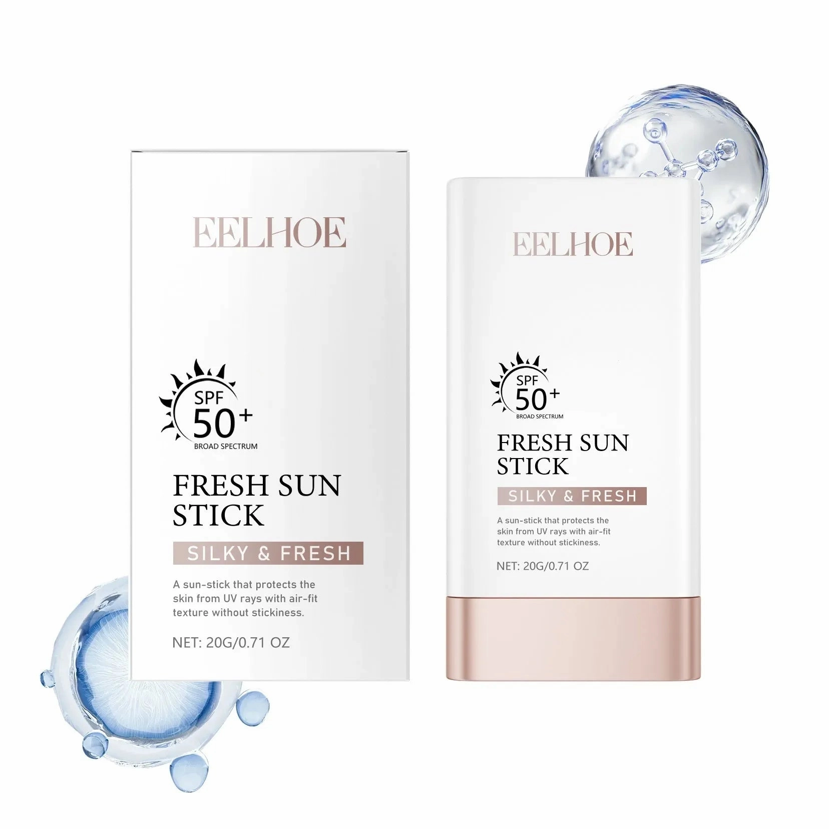 EELHOE SPF 50  Fresh Sunscreen Stick Gentle And Lightweight