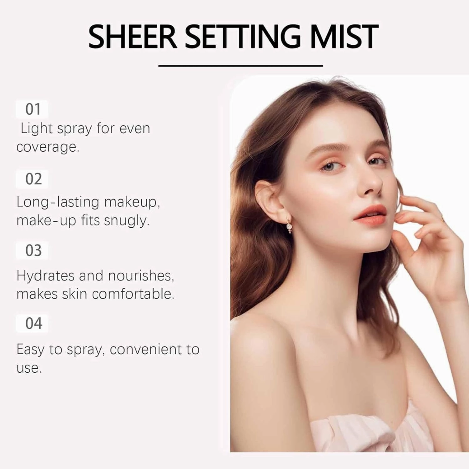 Elaria Sheer Setting Mist Sunscreen SPF 50, Sunglaze Sheer Setting Mist Sunscreen SPF 50, Hydrating Glow Mists with Shimmering Oil, Weightless Mists for Face & Body (2)