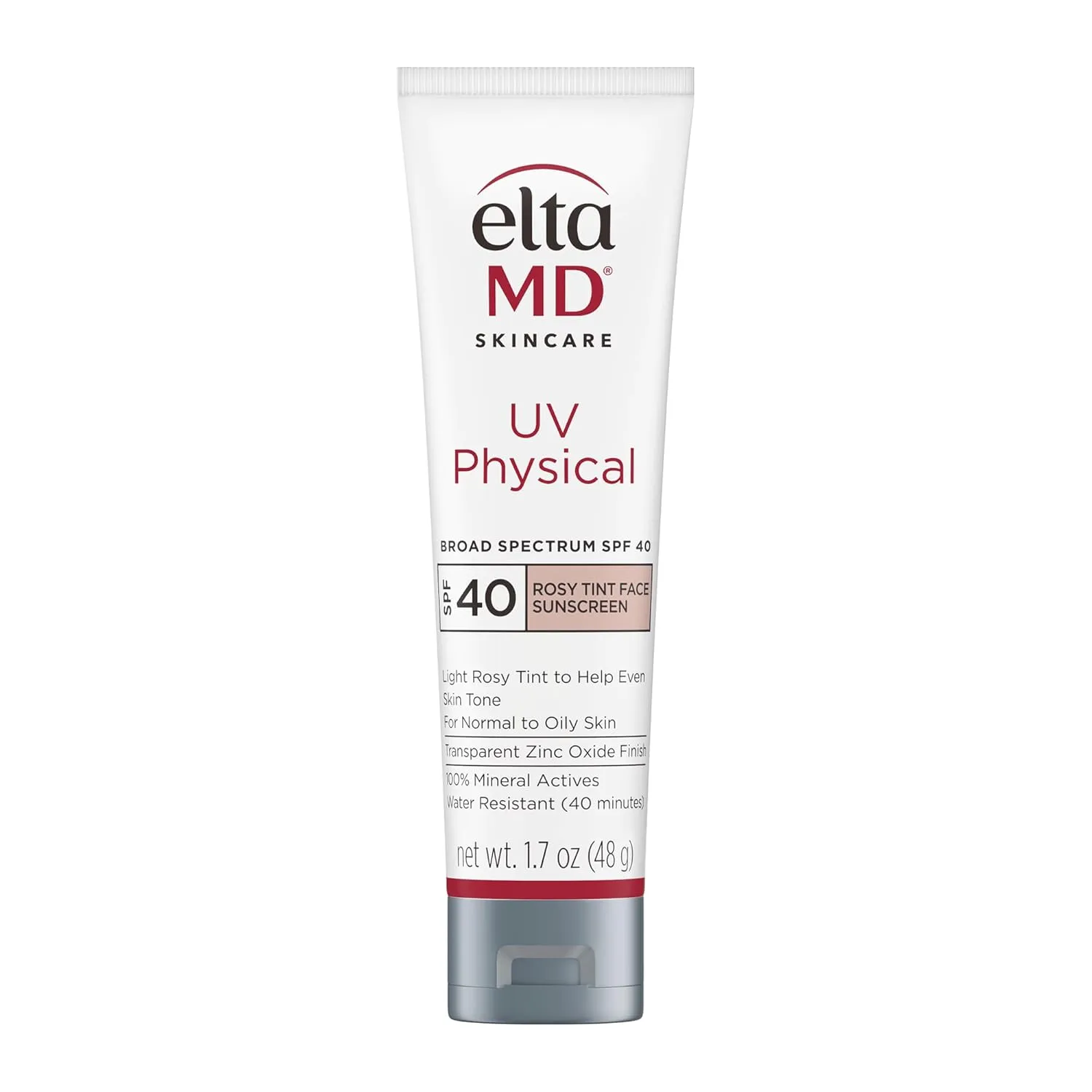 EltaMD UV Physical Tinted Sunscreen for Face, SPF 41 Tinted Sunscreen, 100% Mineral Active Sunscreen