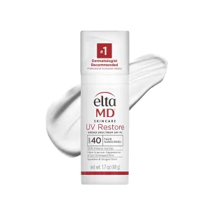 EltaMD UV Restore,Face Sunscreen, SPF 40, Mineral Sunscreen for Sun Damaged Skin Repair, Anti-Aging Zinc Oxide Sunscreen Formula