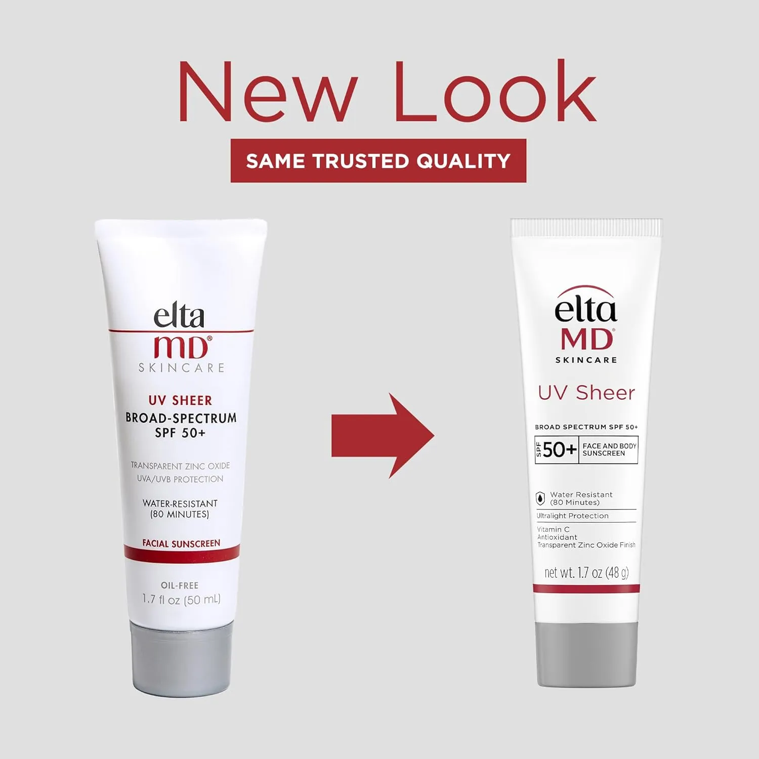 EltaMD UV Sheer Face Sunscreen, SPF 50  No White Cast Sunscreen for Face and Body, Zinc Oxide Sunscreen Formula