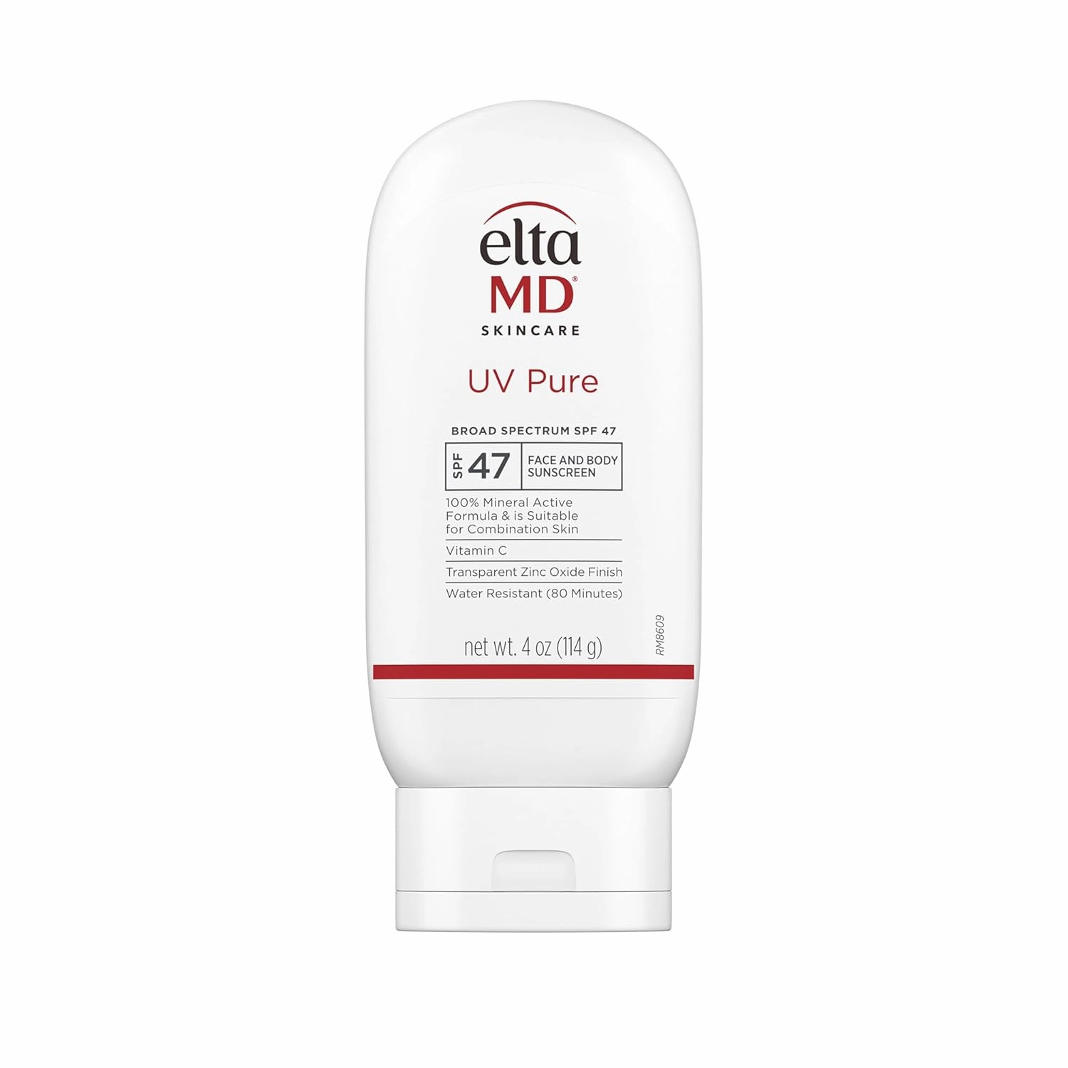 EltaMD UV Pure Face and Body Sunscreen, SPF 47 Mineral Sunscreen for Kids and Adults, Water Resistant Up to 80 Minutes, Oil Free Zinc Oxide Formula, 4.0 oz