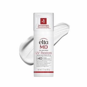 EltaMD UV Restore,Face Sunscreen, SPF 40, Mineral Sunscreen for Sun Damaged Skin Repair, Anti-Aging Zinc Oxide Sunscreen Formula