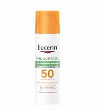 Eucerin Sun Age Defense SPF 50 Face Sunscreen Lotion, Hypoallergenic, Fragrance Free Sunscreen SPF 50 with Hyaluronic Acid, 2.5 Fl Oz Bottle