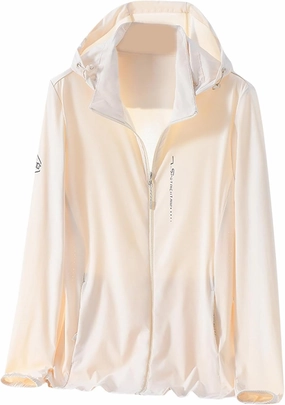 Fashion UPF 50  Sun Protection Jacket for Women Lightweight Solid Color Full Zip Slim Fit Summer Beach Coats