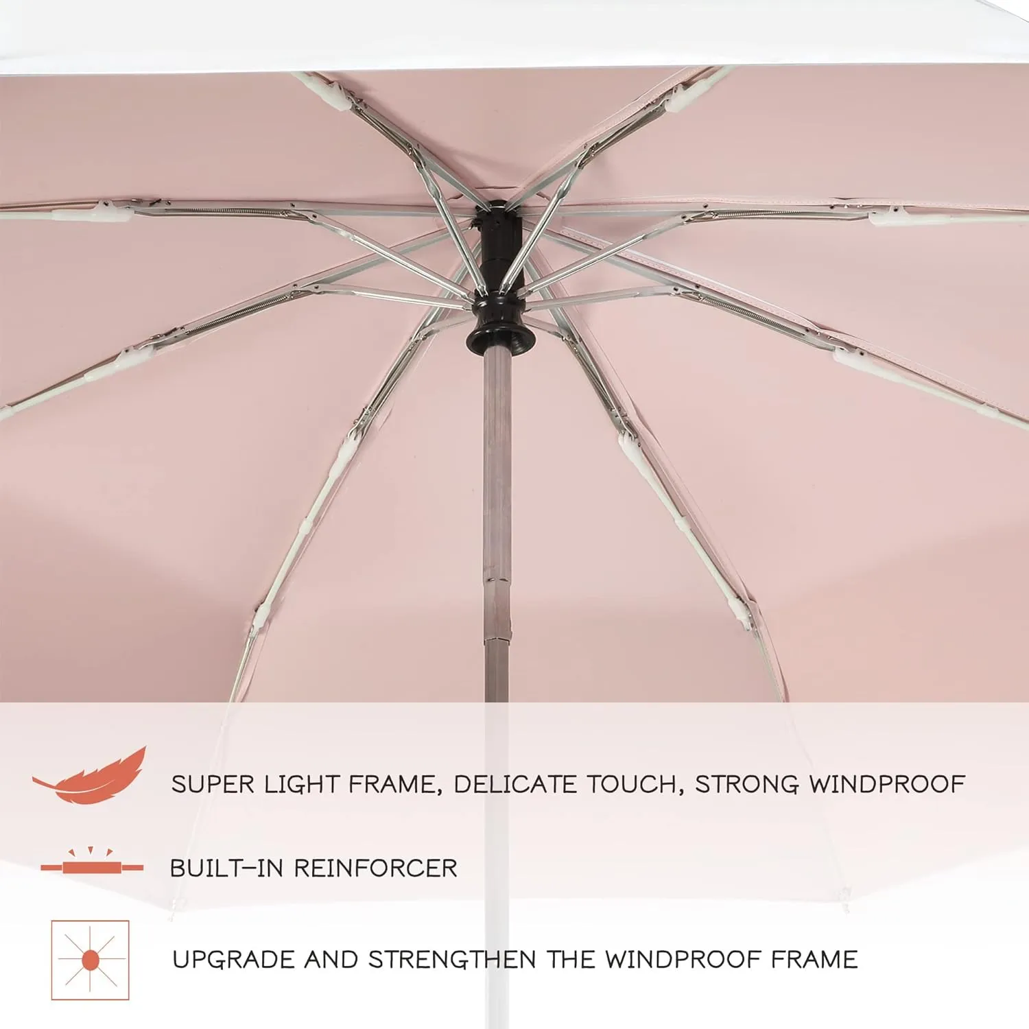 FDJASGY UV Sun Umbrella Compact Folding Travel Umbrella Auto Open Close Compact Folding Rain Umbrellas for Women Men Blocking UV 99.98%