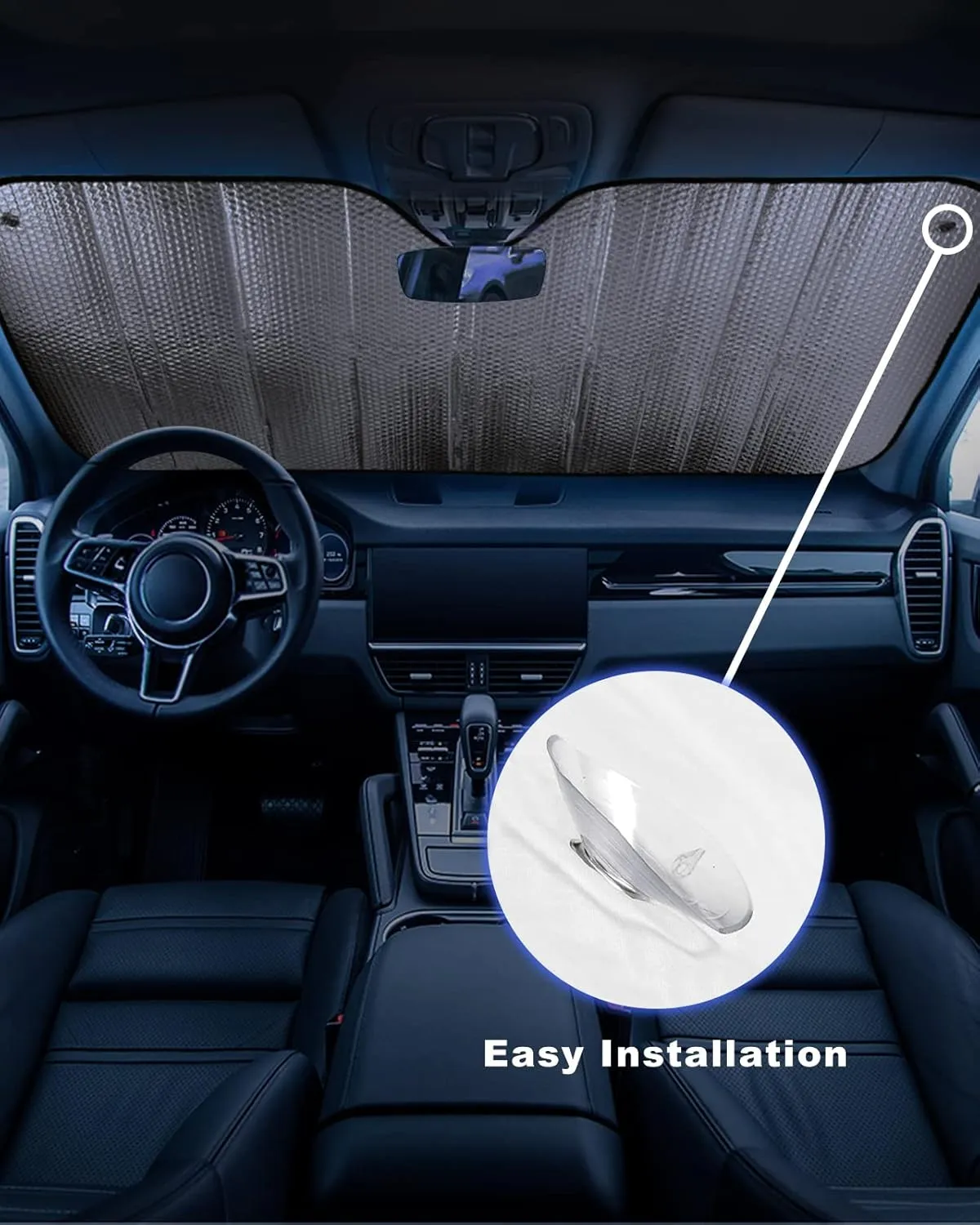 Football Windshield Sun Shade for Car Truck & SUV, Outdoor Funny Truck Front Window Sunshade Auto Sun Visor Heat Protection Sunscreen Blocks UV Rays, Kids Sports Game Boys Sports Competition Small