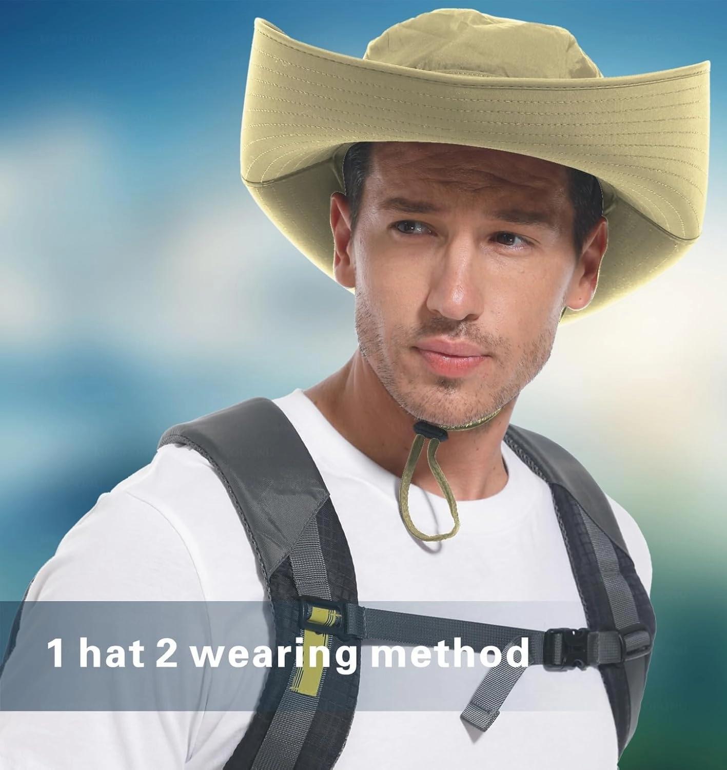 for Men & Women Ultra Wide Brim hat UPF50  Waterproof Sun hat Suitable for Fishing Hiking Camping & etc
