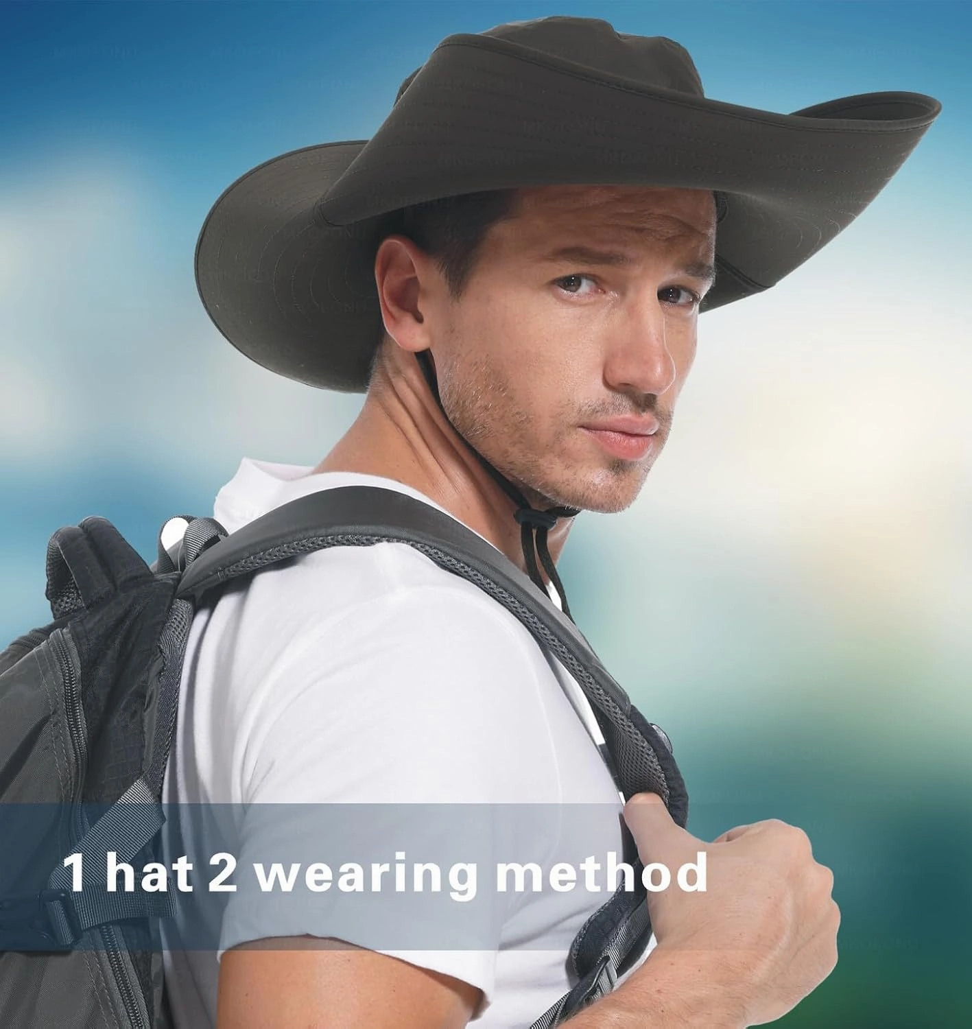 for Men & Women Ultra Wide Brim hat UPF50  Waterproof Sun hat Suitable for Fishing Hiking Camping & etc