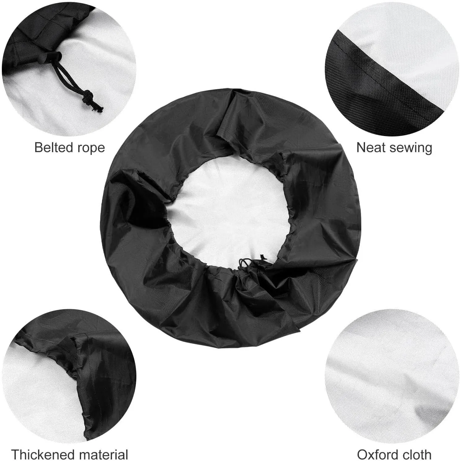Foruidea Smoke Skull Spare Tire Cover Wheel Tire Cover Fit Trailer, RV, SUV and Many Vehicle 18inch