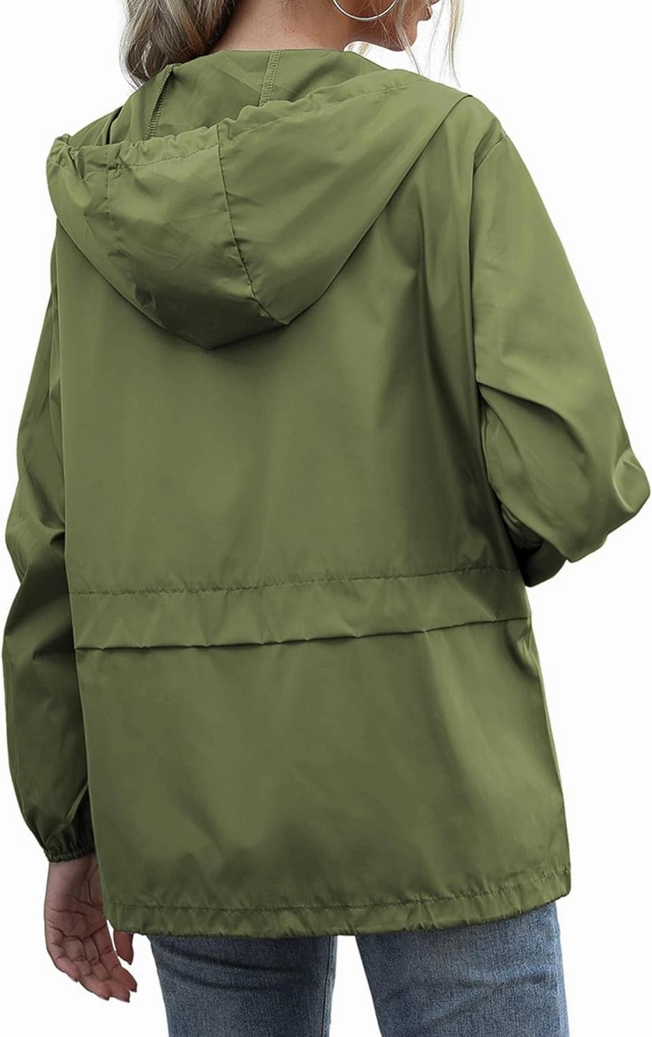 FRMUIC Rain Jackets for Women Waterproof Lightweight Hooded Rain Coats for Hiking Travel Outdoor Windbreaker Travel Jacket