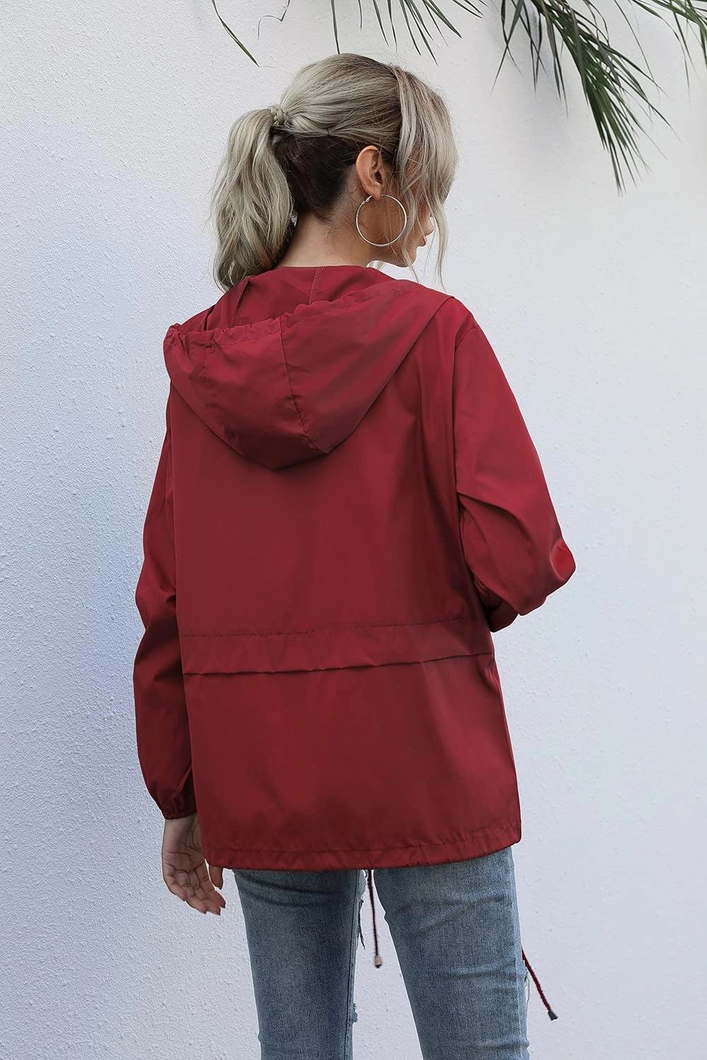 FRMUIC Rain Jackets for Women Waterproof Lightweight Hooded Rain Coats for Hiking Travel Outdoor Windbreaker Travel Jacket