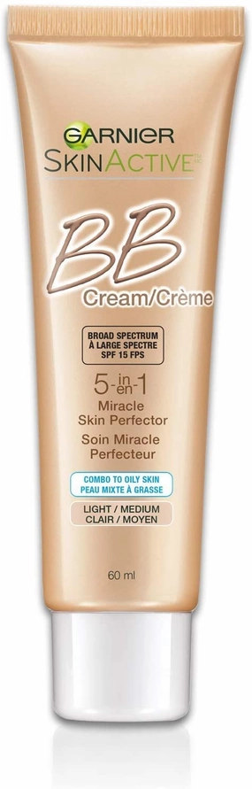 Garnier SkinActive BB Cream Oil-Free Face Moisturizer, Light/Medium, 2 fl. oz.