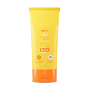 Glow  Dewy Sunscreen SPF 50 PA     | For Oily Skin | UVA/B & Blue Light Protection | Fragrance-Free | For Men & Women | 80g