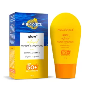 Glow  Infused Water Sunscreen with SPF 50 & Pa     | with Papaya & Vitamin C | Ultralight Water-Infused Formula | Gives Glowing, Hydrated Skin | 1.69 Fl Oz/ 50 ml