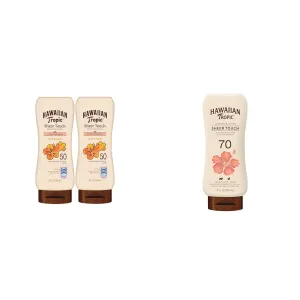 Hawaiian Tropic Sheer Touch Ultra Radiance SPF 50 Twin Pack & SPF 70 Sunscreen Lotion Bundle | Hawaiian Tropic Sunscreen