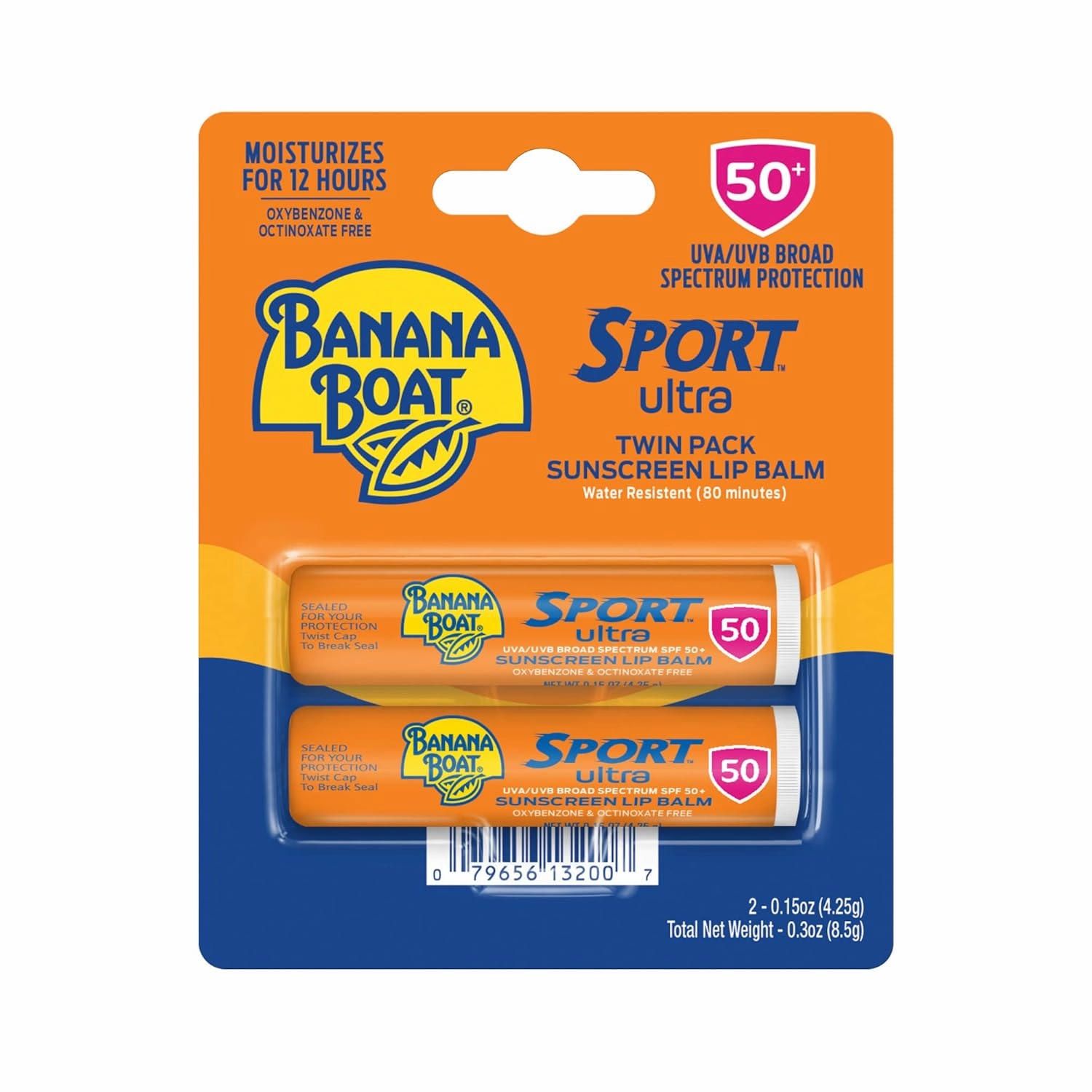 Hawaiian Tropic and Banana Boat Sunscreen Bundle with SPF 15 Lotion and SPF 50 Lip Balm Twin Pack