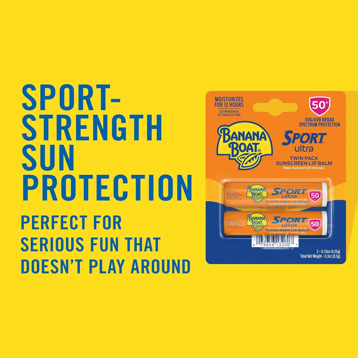 Hawaiian Tropic and Banana Boat Sunscreen Bundle with SPF 15 Lotion and SPF 50 Lip Balm Twin Pack