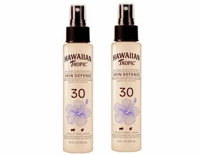 Hawaiian Tropic Mist SPF#30 Skin Defense Sunscreen 3.4 Ounce (Pack of 2)