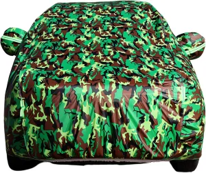 Heavy Duty SUV Car Cover Custom Fit Compatible with Cadillac Escalade，Ford Explorer，Dodge Challenger, 5-Layers Waterproof All Weather Full Cover Outdoor Protector with Door Zipper & Cotton UP to 208"