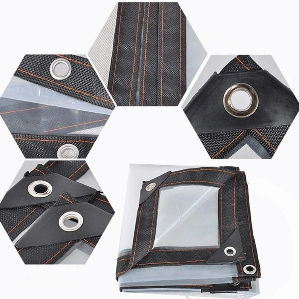 Heavy Duty Dustproof Waterproof, 130g/m² Tarp Cover with Grommets Anti-Aging Insulation PE Plastic Emergency Rain Shelter Rainproof Tarpaulin for Garden Furniture(1x4m/3.3'x13.2')