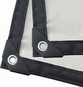 Heavy Duty Dustproof Waterproof, 130g/m² Tarp Cover with Grommets Anti-Aging Insulation PE Plastic Emergency Rain Shelter Rainproof Tarpaulin for Garden Furniture(1x4m/3.3'x13.2')