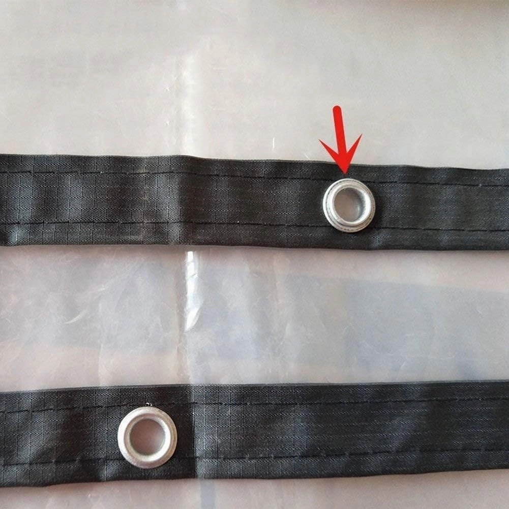 Heavy Duty Dustproof Waterproof, 130g/m² Tarp Cover with Grommets Anti-Aging Insulation PE Plastic Emergency Rain Shelter Rainproof Tarpaulin for Garden Furniture(1x4m/3.3'x13.2')