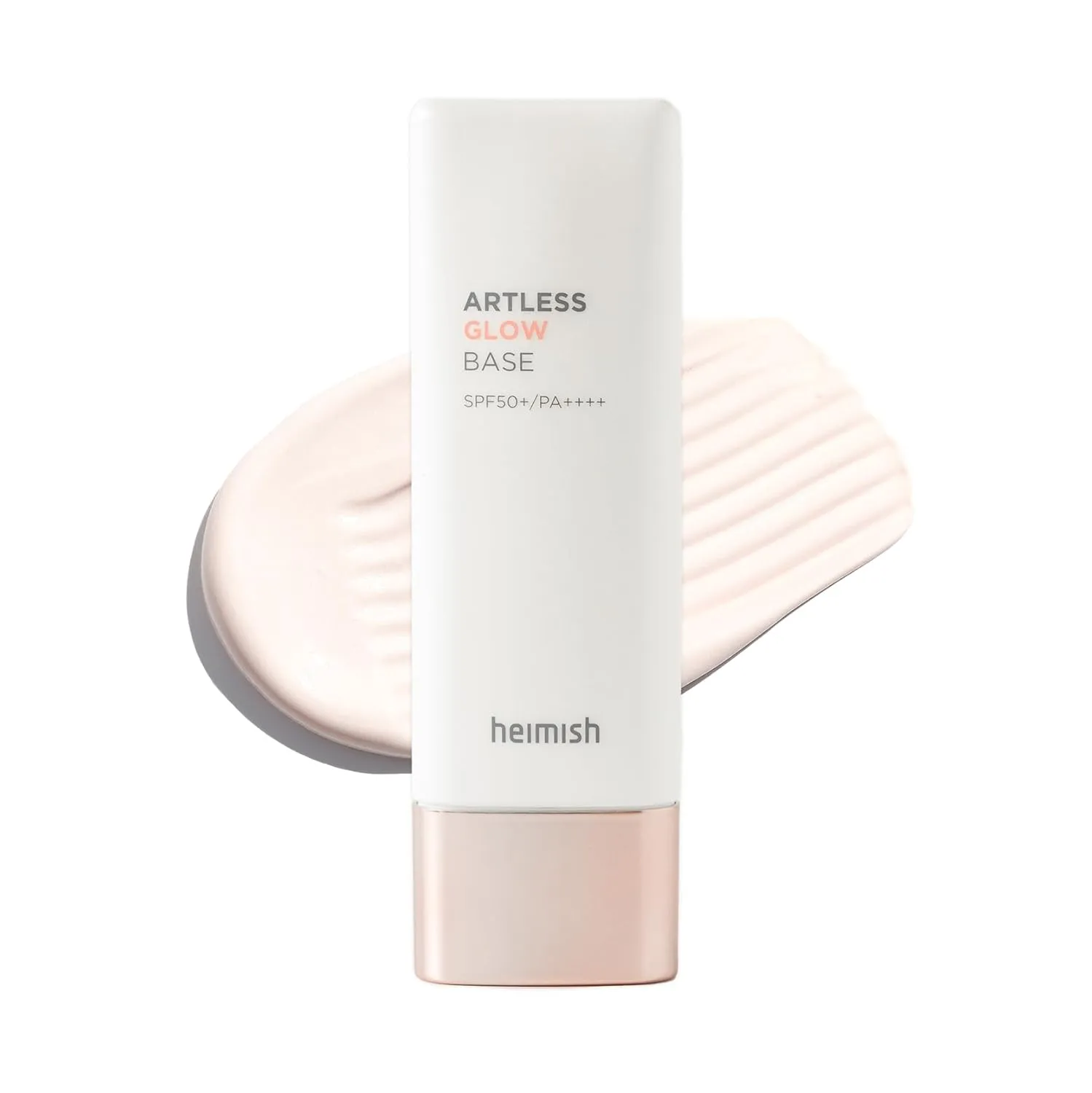 HEIMISH Artless Glow Base, Multipurpose Makeup Base, Primer, Highlighter, Tone Up Sunscreen for face, Lightweight, Non-greasy, Hydrating, Natural Finish with SPF 50  PA    , 1.4fl.oz/40ml