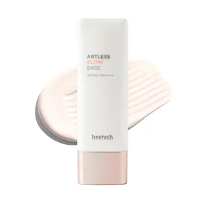 HEIMISH Artless Glow Base, Multipurpose Makeup Base, Primer, Highlighter, Tone Up Sunscreen for face, Lightweight, Non-greasy, Hydrating, Natural Finish with SPF 50  PA    , 1.4fl.oz/40ml