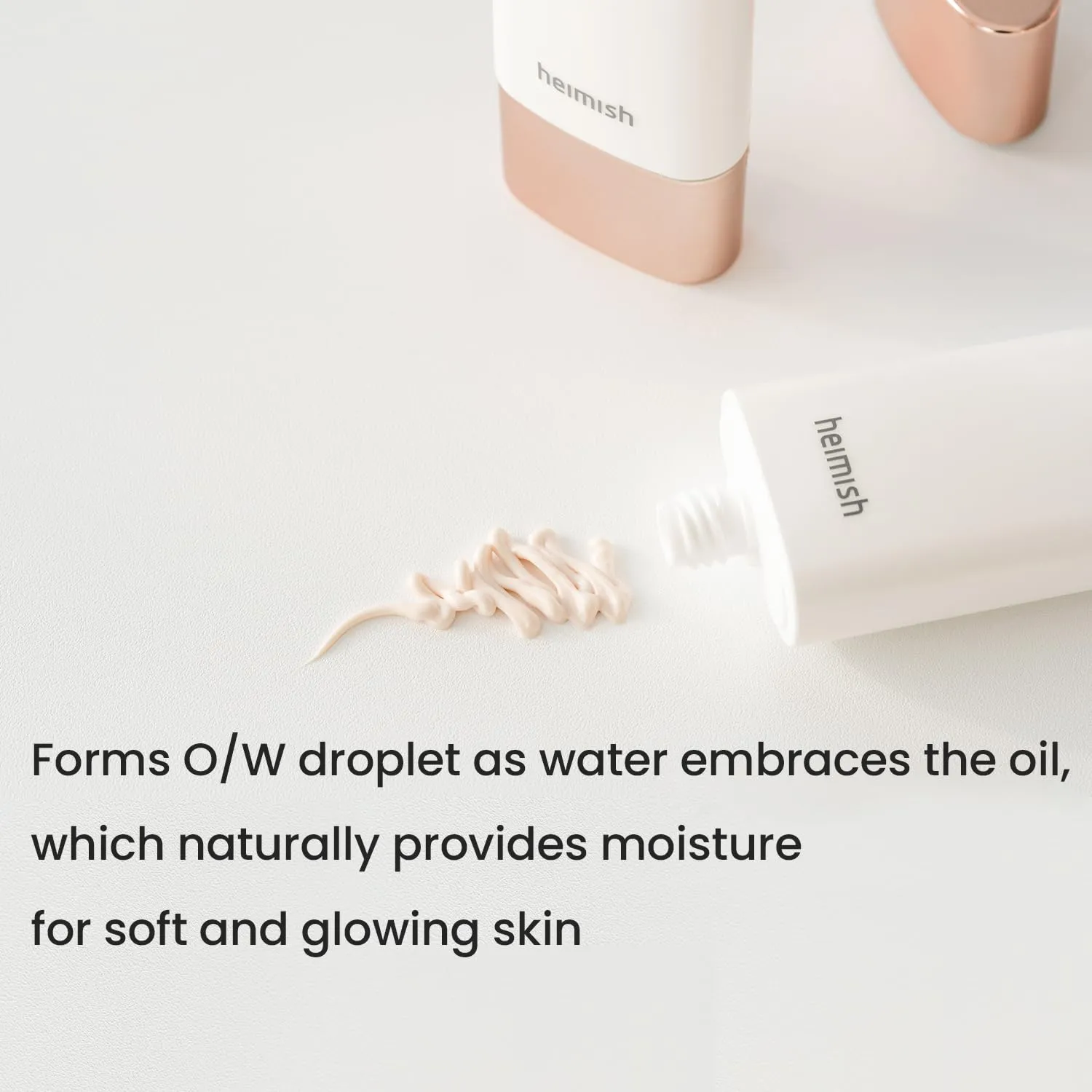 HEIMISH Artless Glow Base, Multipurpose Makeup Base, Primer, Highlighter, Tone Up Sunscreen for face, Lightweight, Non-greasy, Hydrating, Natural Finish with SPF 50  PA    , 1.4fl.oz/40ml