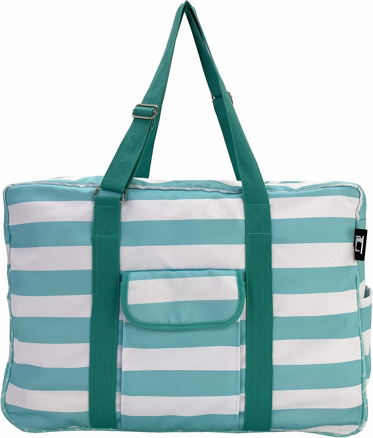 Hibala Canvas Waterproof Beach Bag,Gym/Travel/Pool Bag,Tote For Women&Men,with Adjustable Handle